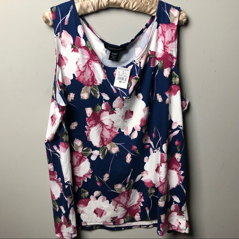 Ashley steward Flower tank top size 22/24